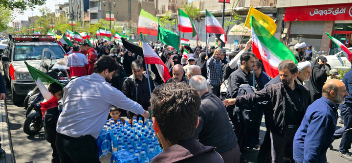 برپایی موکب خدمت‌رسانی بانک مهر ایران در مراسم اربعین شهادت امام خامنه‌ای (قدس سره)