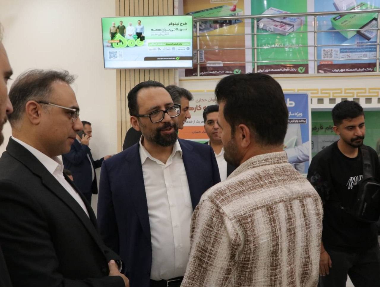 بازدید عضو هیأت‌ مدیره بانک مهر ایران از شعب استان کردستان 